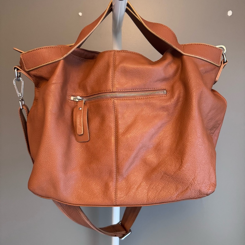 RUDSAK Genuine Leather Ladies Satchel Hand bag Shoulder bag in Brown. - Picture 3 of 16